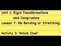 Rigid Transformations and Triangle Properties