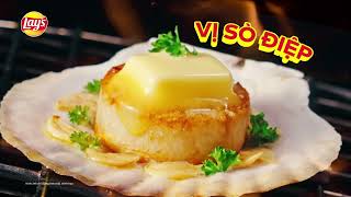 SÒ ĐIỆP BẮT TAY BƠ TỎI, TẠO NÊN LAY'S VỊ SÒ ĐIỆP NƯỚNG BƠ TỎI MỚI, CHẤN ĐỘNG KHÔNG CẦN HỎI 🤩 (MN)