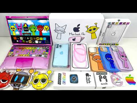 🌸Paper DIY🌸INCREDIBOX SPRUNKI Apple Products Paper Squishy Blind Bag| How To Make Iphone, Macbook