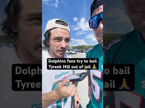 Dolphins fans try to bail Tyreek Hill out of jail 🙏
