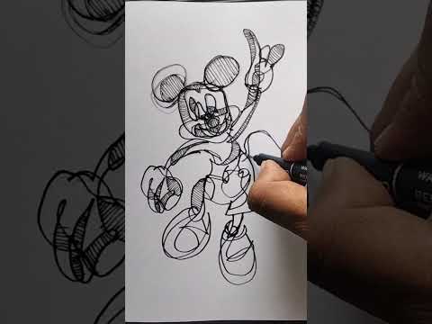 MENGGAMBAR MICKEY MOUSE