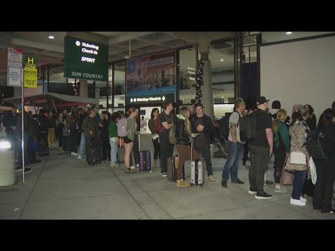 Holiday travelers run into traffic gridlock, long lines at San Diego International Airport