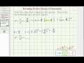 Calculating Constant Terms in Quadratics