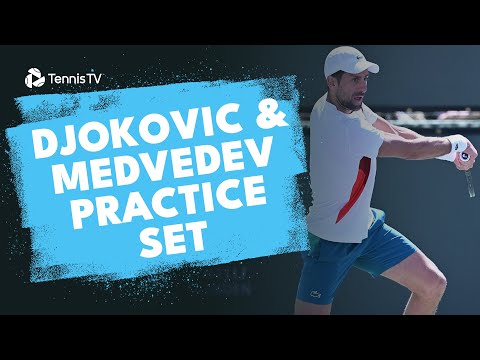 Novak Djokovic & Daniil Medvedev Practice Set 👌 | Indian Wells 2024