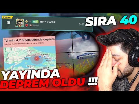 ZİRVE SAVAŞINDA DEPREME YAKALANDIK ! SIRA 40 PUBG Mobile