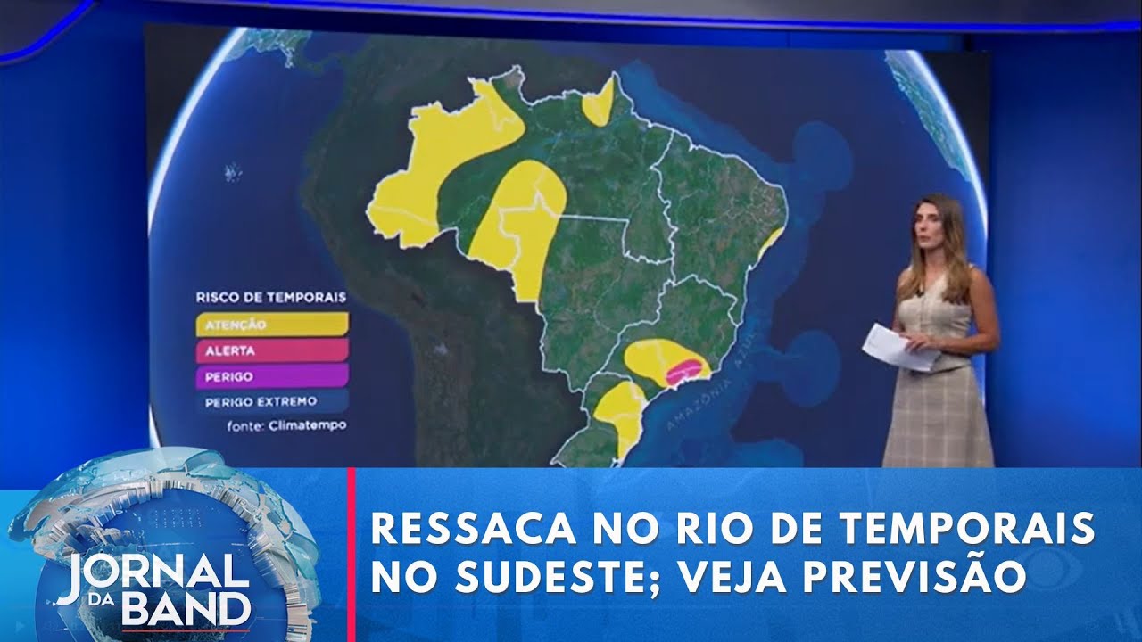 Ressaca atinge praias do Rio e temporais avançam pelo Sudeste