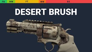 R8 Revolver Desert Brush Wear Preview