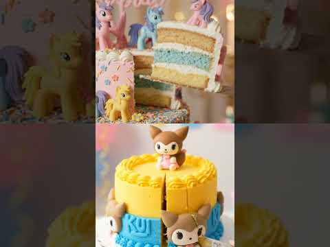 Birthday cake kuromi and unicorn #happybirthday #sanrio #kuromi #unicorn