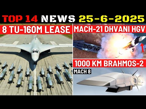 Indian Defence Updates : 8 Tu-160M Lease,Mach 21 Dhvani HGV,1000 Km Brahmos-2,8000 Km K6 SLBM
