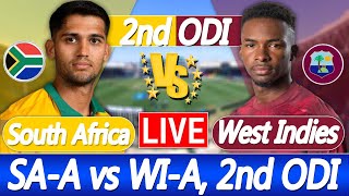 South Africa A vs West Indies A | SA-A vs WI-A 2nd ODI