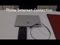 Internet Connection Setup Using Phone