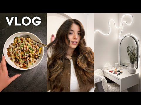 VLOG | Mes cadeaux, nouvelle makeup vanity, recette Air Fryer et plus!