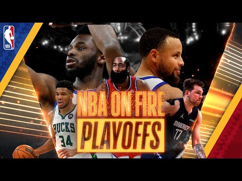 NBA on Fire Playoffs feat. Milwaukee Bucks, Dallas Mavericks, Philadelphia 76ers &  Warriors video clip 