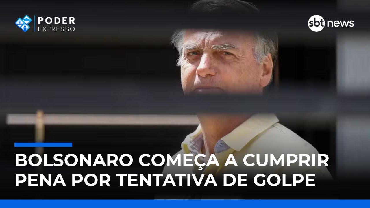 Bolsonaro começa a cumprir pena por tentativa de golpe | SBT News
