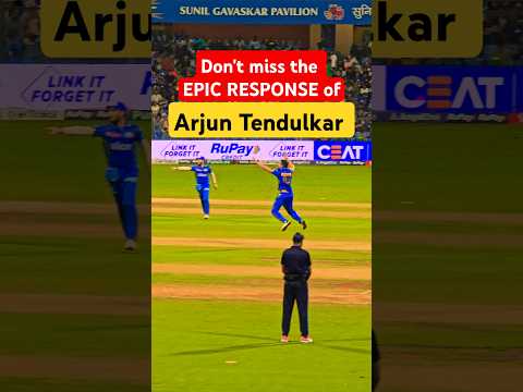 Arjun Tendulkar's Response after being Sold in IPL2025 Oction🥳#rizwanali #cricketshorts #viralshorts