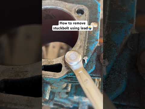 How to remove stuckbolt using lead🤔 #bjuneworks #automobile #highlights #subscribe #youtube #diy