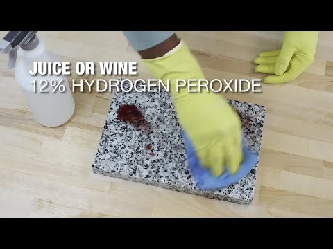 How To Clean Granite Countertops, Can I Use Hydrogen Peroxide To Clean My Granite Countertops