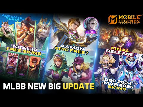 AAMON FREE EPIC SKIN | FREE RUBY RAMADAN | 10 FREE SKINS | JOHNSON LEGEND RELEASE | DEC-MAR SCHEDULE