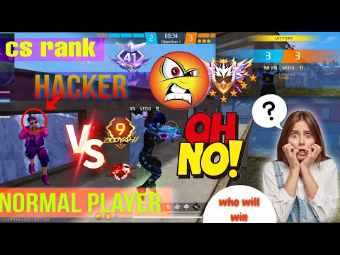 HACKER IN CS RANK 😳😱GRANDMASTER PUSHING☠️ freefire❤️‍🩹#ff #ffviral#garena #ffmax #garenafreefire