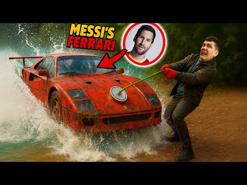Found Messi’s Ferrari Underwater While Magnet Fishing!