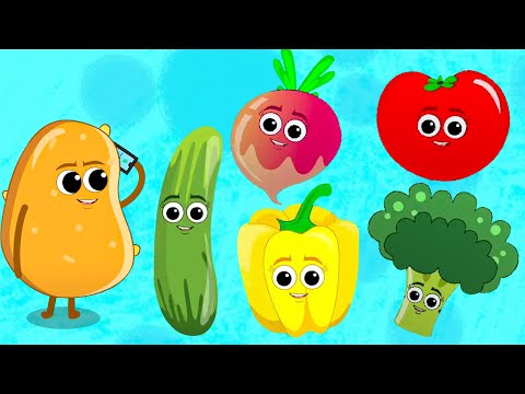 Ten Little Vegetables + More Learning Videos & Cartoon for Kids