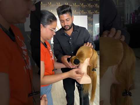 How to create a bun !!?#information #hair #hairstyle #bestartist #trending #teaching #technique