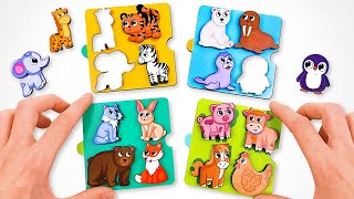 🐾 Learn Animal Names & Fun Facts! 🧩 Matching Puzzle Game for Kids