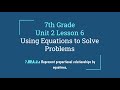 Proportional Relationships and Equations
