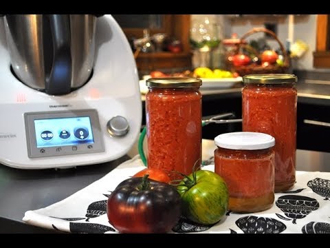 Conserva de tomate triturado con Thermomix ®