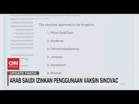 Arab Saudi Izinkan Penggunaan Vaksin Sinovac