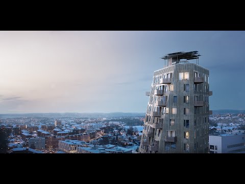 Vertikal Nydalen - Miljøbygget tegnet av Snøhetta