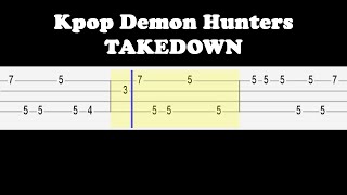 KPop Demon Hunters - TAKEDOWN (Easy Ukulele Tabs Tutorial)