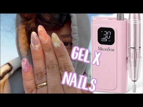 Unboxing MelodySusie Nail Drill 30000 RPM *You HAVE to get this drill!!!* GEL X NAILS
