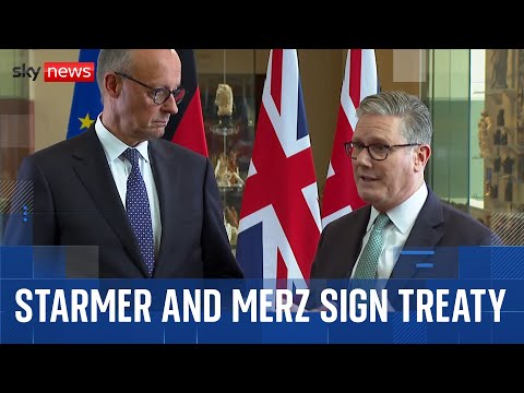 Starmer and Merz sign UK-Germany treaty on defence and migration