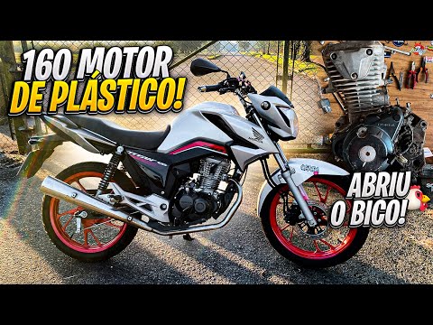 DESMONTAGEM MOTOR DE UMA FAN 160 QUE ABRIU O BICO + DE 100MIL KM RODADOS