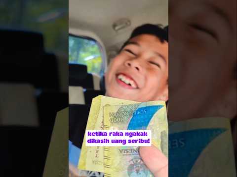 RAKA NGAKAK DIKASIH UANG JAJAN SERIBU! #shortviral #lucu #fypshorts #uangjajan #anakjajan #sekolah