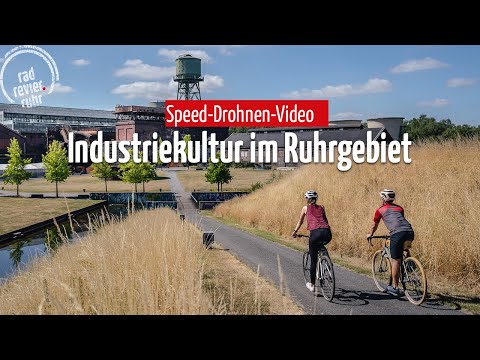 Industriekultur im Ruhrgebiet per Rad entdecken | Speed-Drohnen-Flug