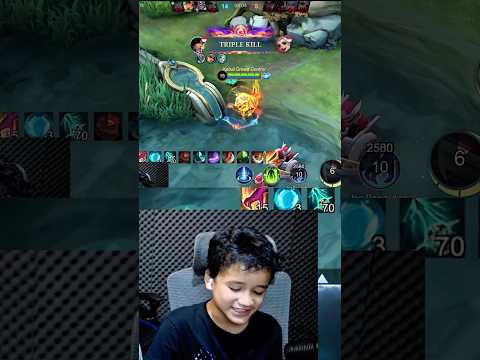 Menit 8 udah level 15 sekali ulti langsung dapat 2 hero #mobilelegends #mlbb #shorts