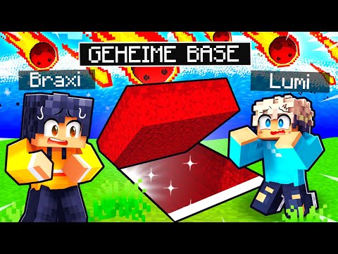 GEHEIMER BUNKER vs. RIESEN TSUNAMI mit KLEINER BRUDER in Minecraft!