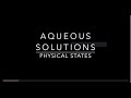 Chemical Reactions and Aqueous Solutions