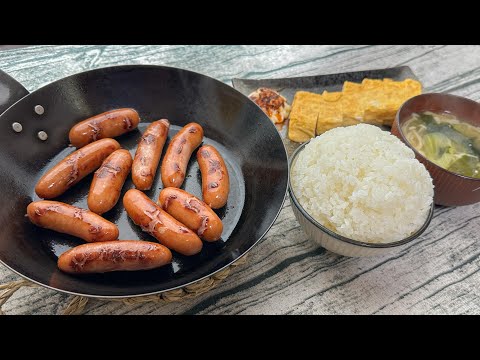 結局こういう朝ごはんが1番旨い【シャウエッセン夜味】