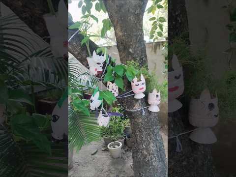 plastic bottle craft ideas #garden #diy #craft #shortvideo #viral #shorts #trending #diyplanters
