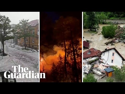 Extreme weather: glacial flooding, wildfires and hailstorms cause havoc across the world
