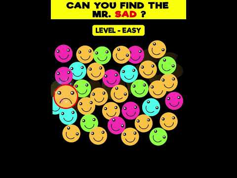 Eyes Challange : Can You Find The Sad Emoji ? | Test Your Eyes | #shorts