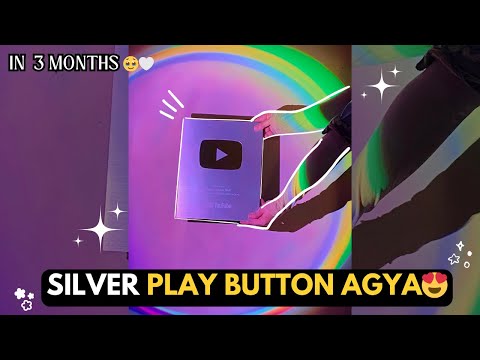 Silver Play Button Agaya😍|Aesthetic vlog🎀🤍 |Room cleaning 🧹 🧺| iqraw butt