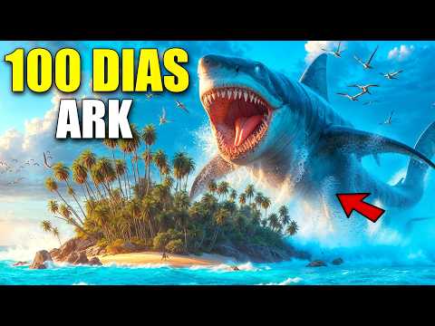 ¡Pase 100 DIAS en una ISLA DESIERTA en ARK HARDCORE! (Pelicula Completa) | Temporada 2