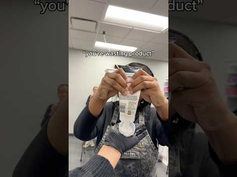 “You’re wasting product” #hairwash #conditioning #beautyschool #haircare