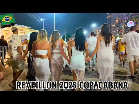 🇧🇷 REVEILLON 2025 EM COPACABANA | ANO NOVO, RIO DE JANEIRO, BRASIL【4K UHD】