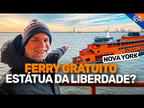 O FERRY GRÁTIS para ver a ESTÁTUA DA LIBERDADE vale a pena?