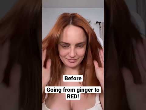 I dyed my hair bright red from ginger!